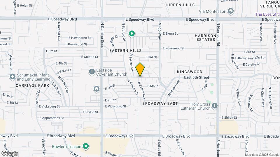 562 N Evelyn Ave Map and Location Details