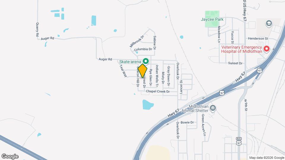 1301 Embercrest Dr Map and Location Details