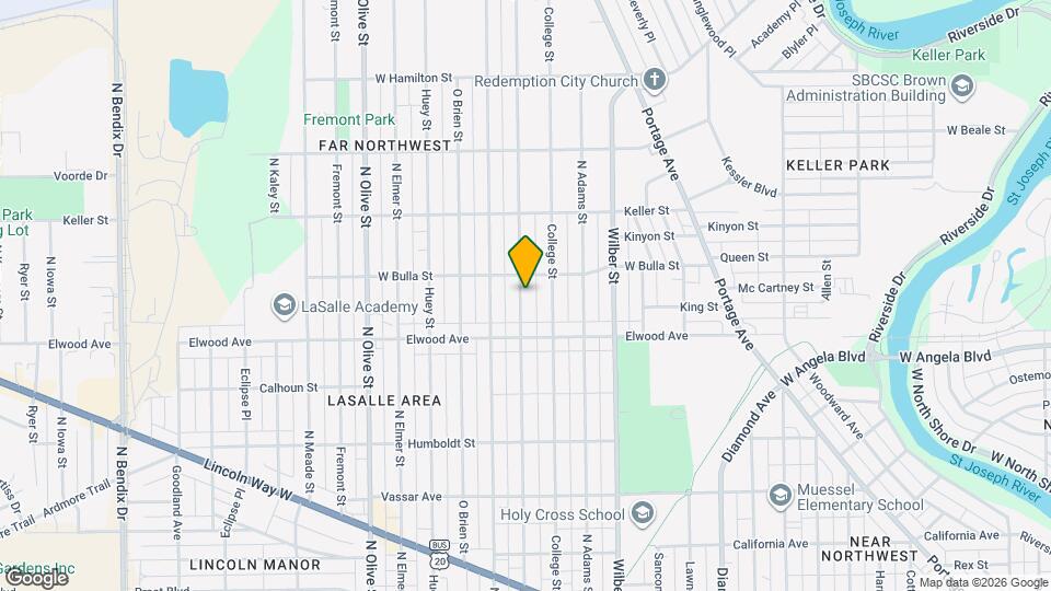 1514 N Brookfield St Map and Location Details