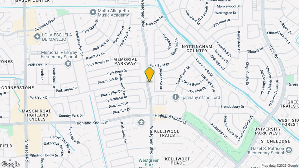 1407 Westgreen Blvd Mapa y Detalles de la Ubicación