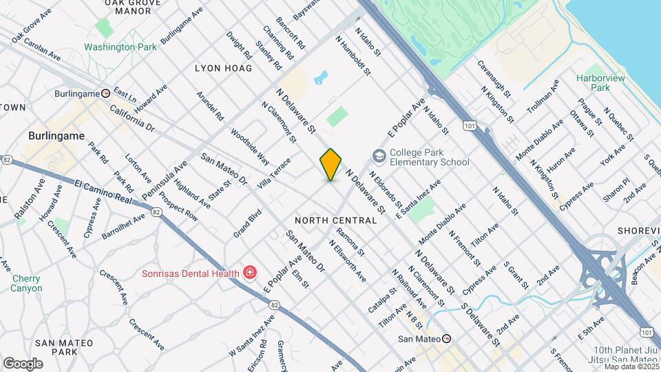 439 N Claremont St, Unit 2 Map and Location Details