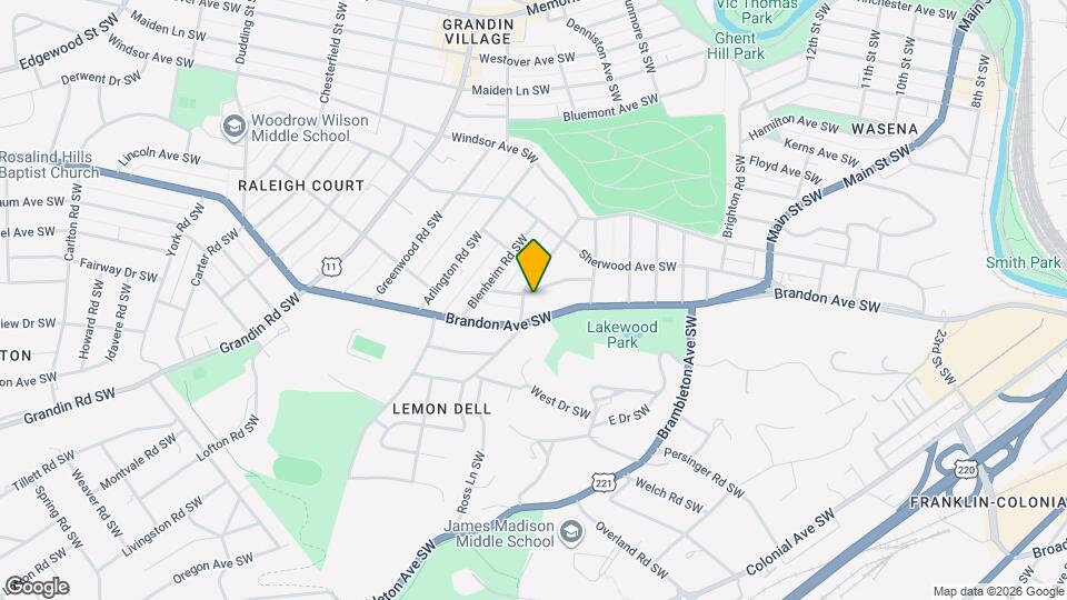 1552 Terrace Rd SW Map and Location Details