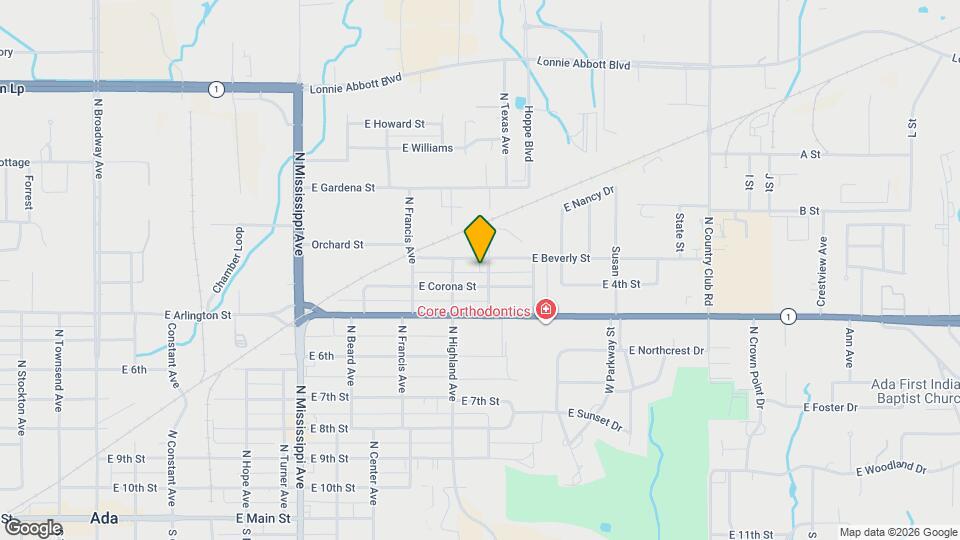 1127 E Beverly St Map and Location Details