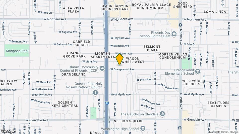 2346 W Orangewood Ave Map and Location Details