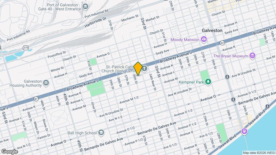 3517 Avenue K Map and Location Details