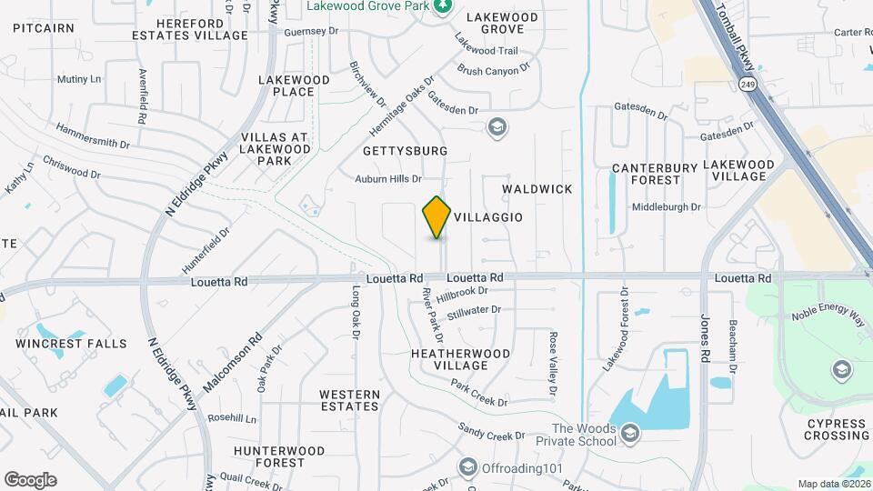 15327 Gettysburg Dr Map and Location Details