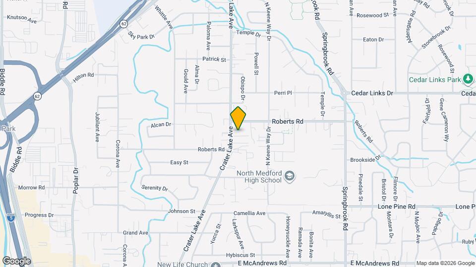 2224 Crater Lake Ave Map and Location Details