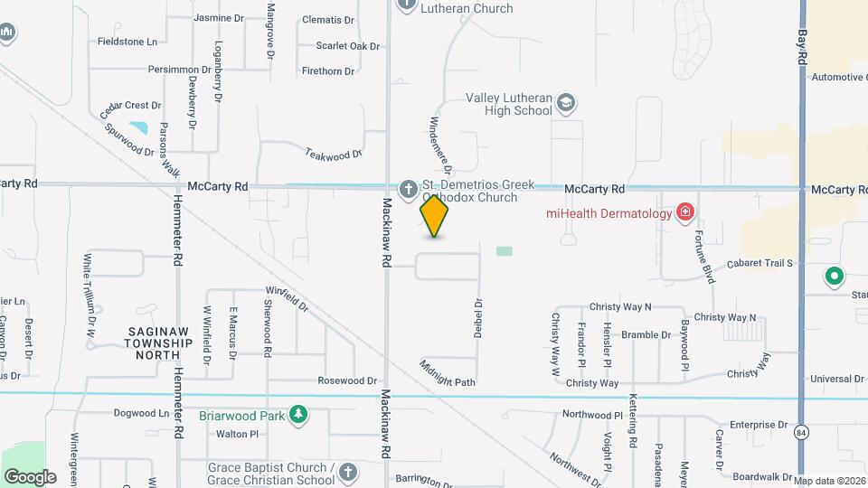 3882 N Hartford Dr Map and Location Details