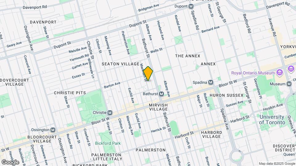 703 Markham St Map and Location Details