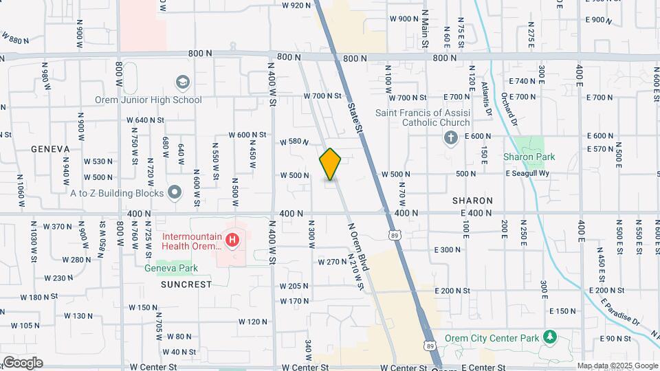 481 N Orem Blvd Map and Location Details