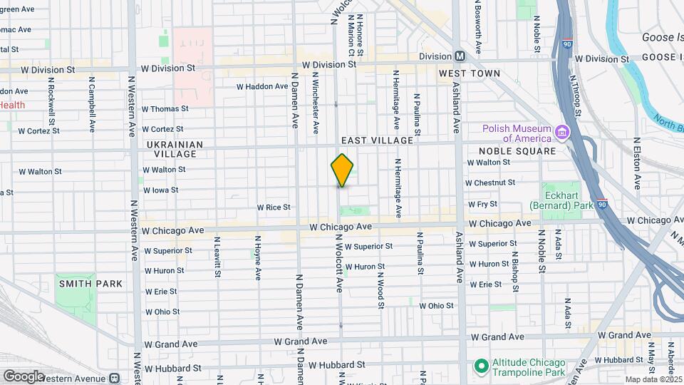 853 N Wolcott Ave, Unit 1 Map and Location Details
