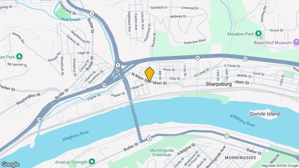 509 S Main St Map and Location Details