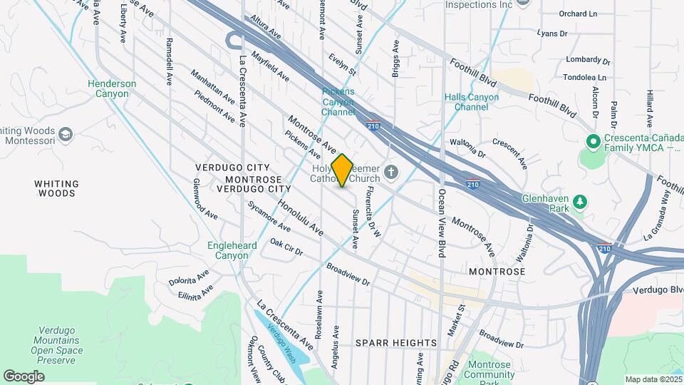 2527 Piedmont Ave Map and Location Details
