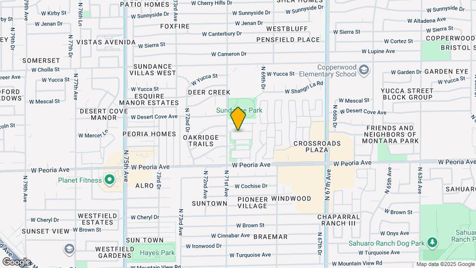 7041 W Mercer Ln Map and Location Details