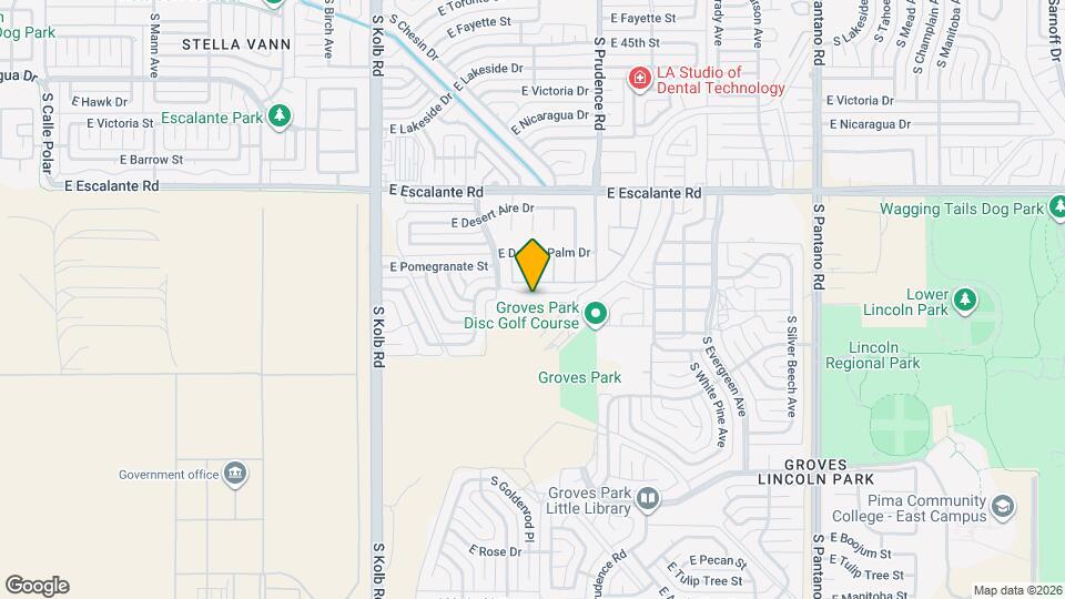 7380 E Poinciana Pl Map and Location Details