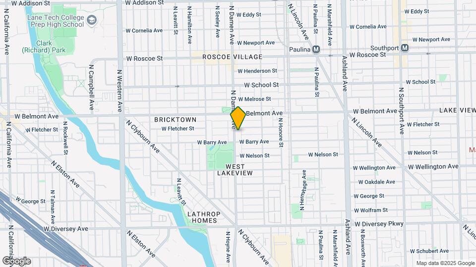 3117 N Damen Ave Map and Location Details
