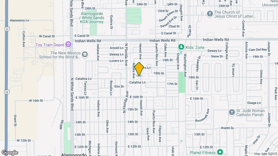1707 Hawaii Ave Map and Location Details