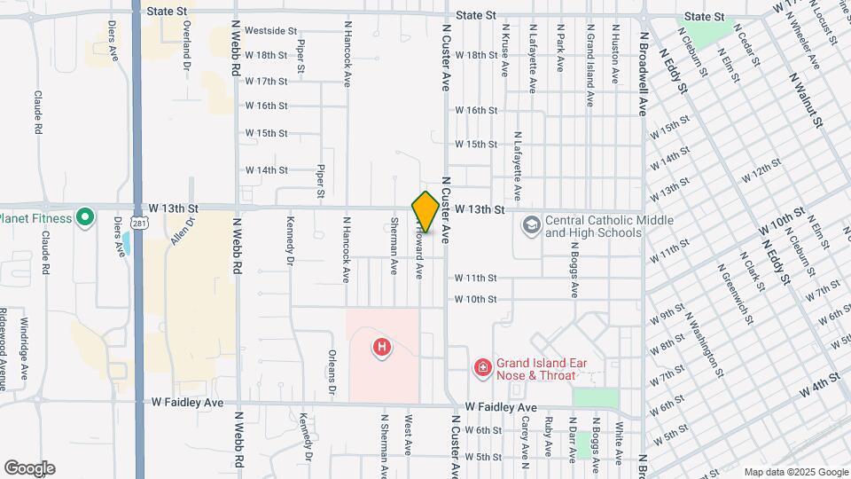 1133 N Howard Ave Map and Location Details