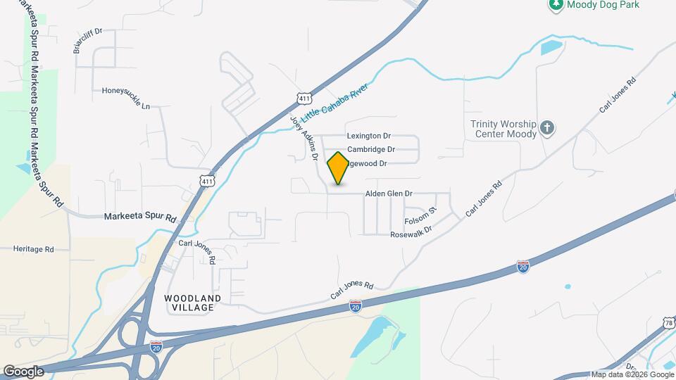 1011 Alden Glen Dr Map and Location Details