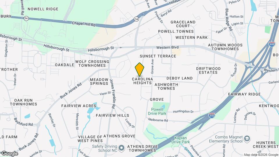 714 Carolina Ave Map and Location Details