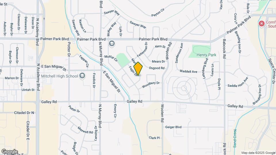 1204 Fagin Dr, Unit Private Room Map and Location Details