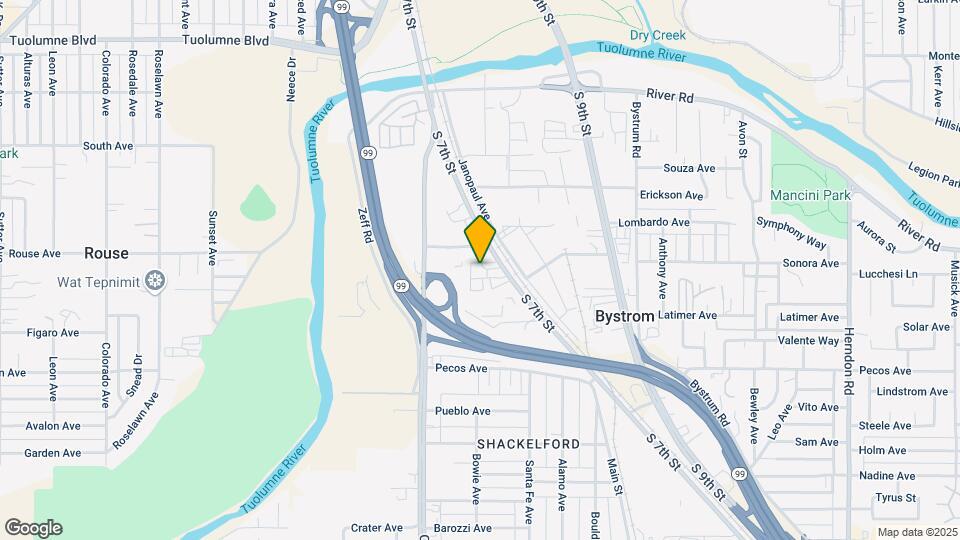 Modesto Mobile Village Map and Location Details