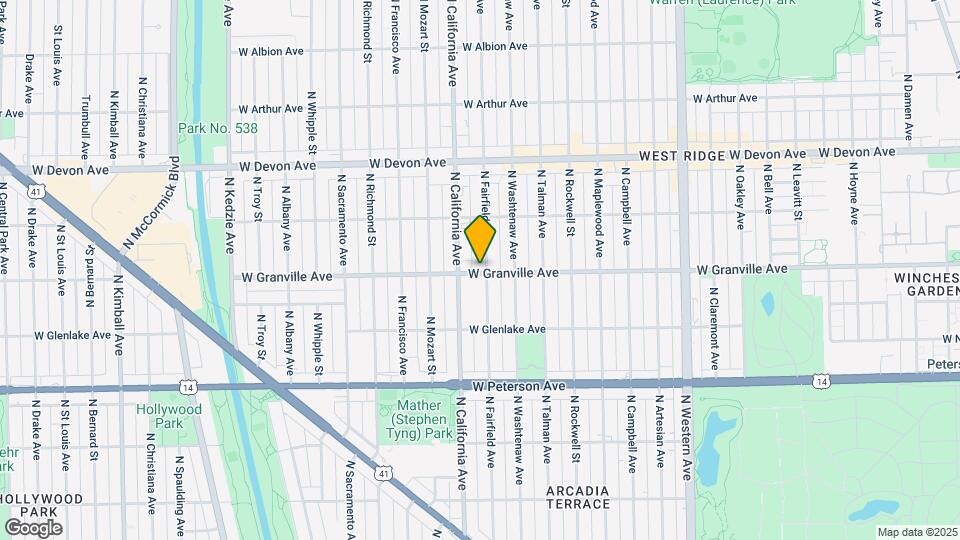 2740-2744 W Granville Ave Map and Location Details