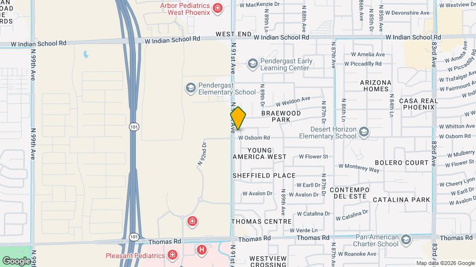 3410 N 90th Dr Map and Location Details