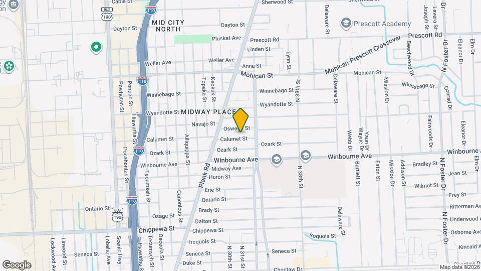 3185 Calumet St Map and Location Details
