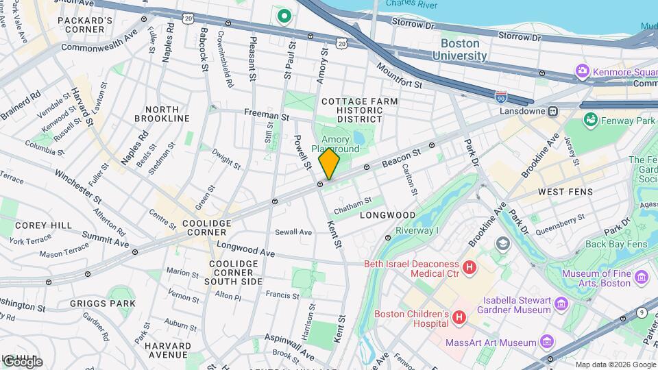 1151 Beacon St, Unit 4 Mapa y Detalles de la Ubicación