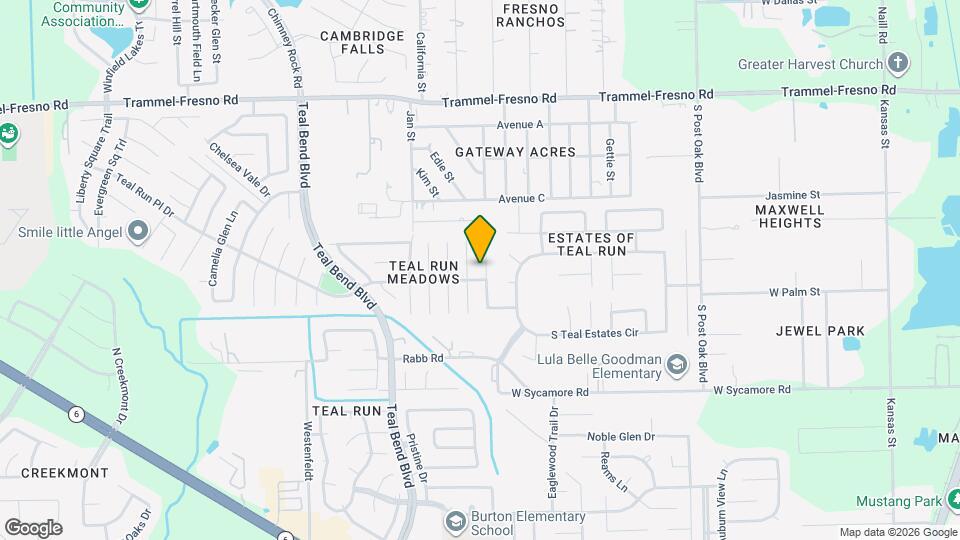 3942 Teal Run Meadows Dr Mapa y Detalles de la Ubicación
