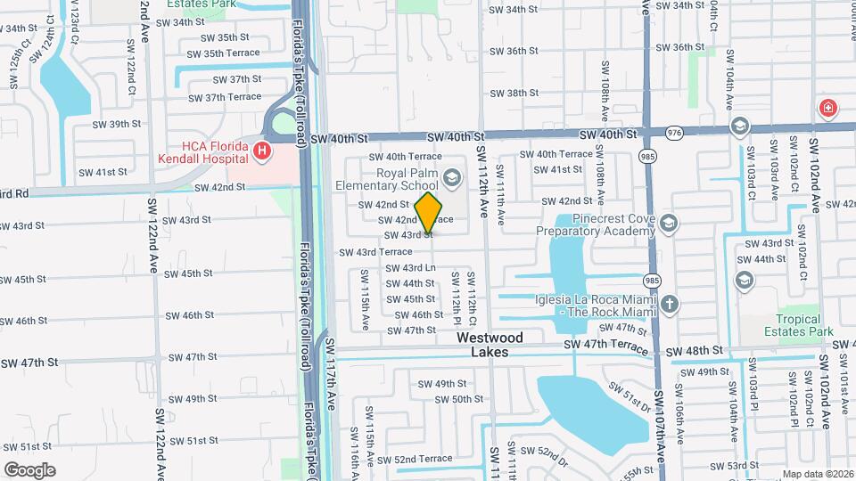 11300 SW 43rd St Map and Location Details