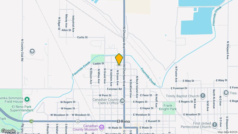 804 N Evans Ave Map and Location Details