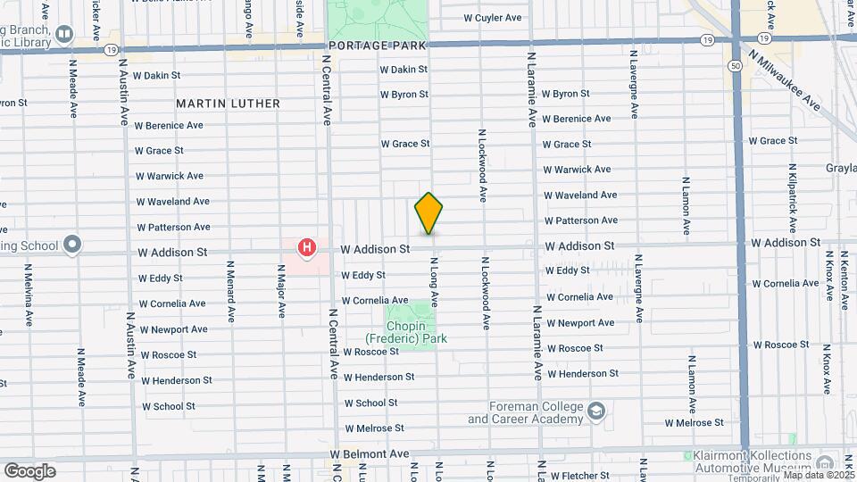 5400 W Addison St Map and Location Details