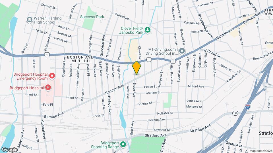 2310 Barnum Ave Map and Location Details