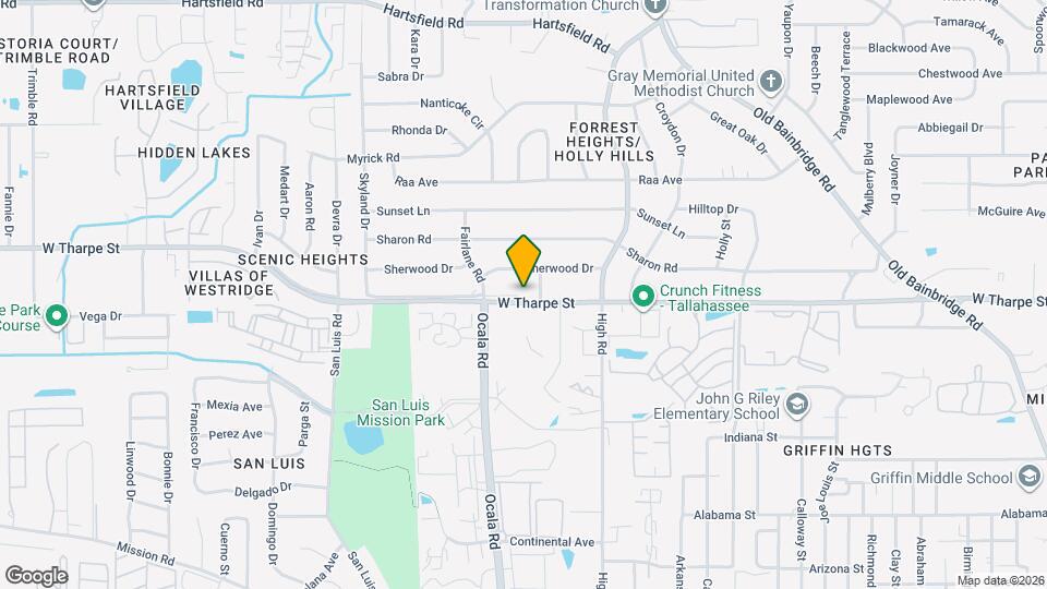 1812 W Tharpe St Mapa y Detalles de la Ubicación