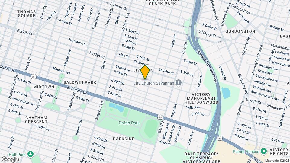 1317 E 38th St, Unit 00304 Map and Location Details