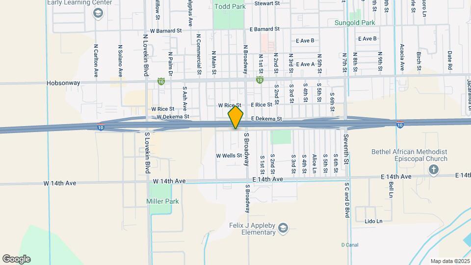 308 S Spring St Map and Location Details