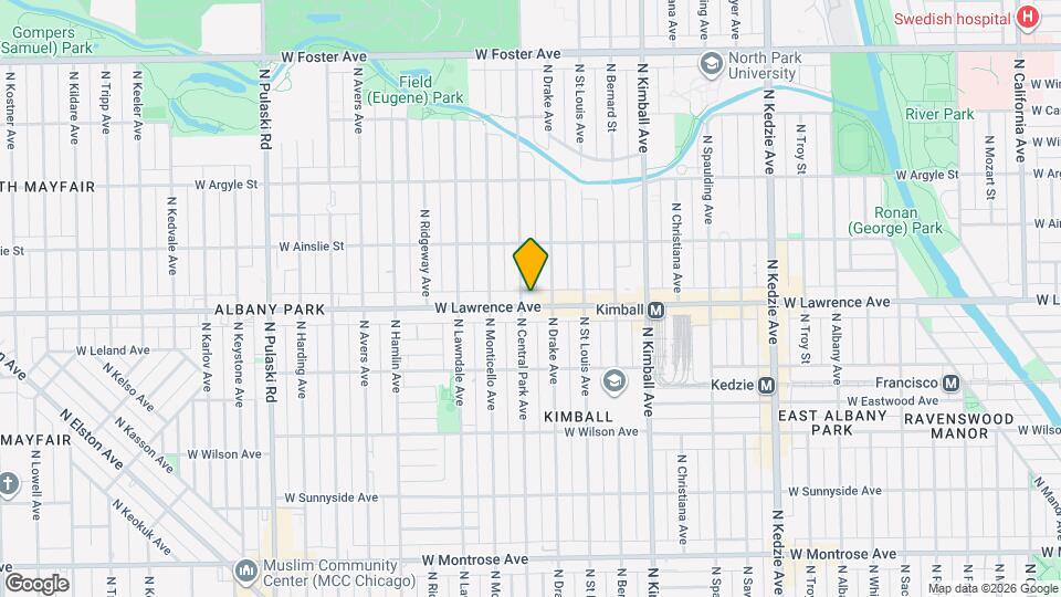 3550 W Lawrence Ave Map and Location Details