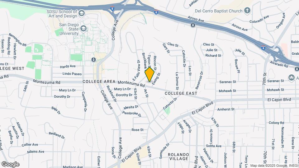 6332-6334 Montezuma Rd Mapa y Detalles de la Ubicación