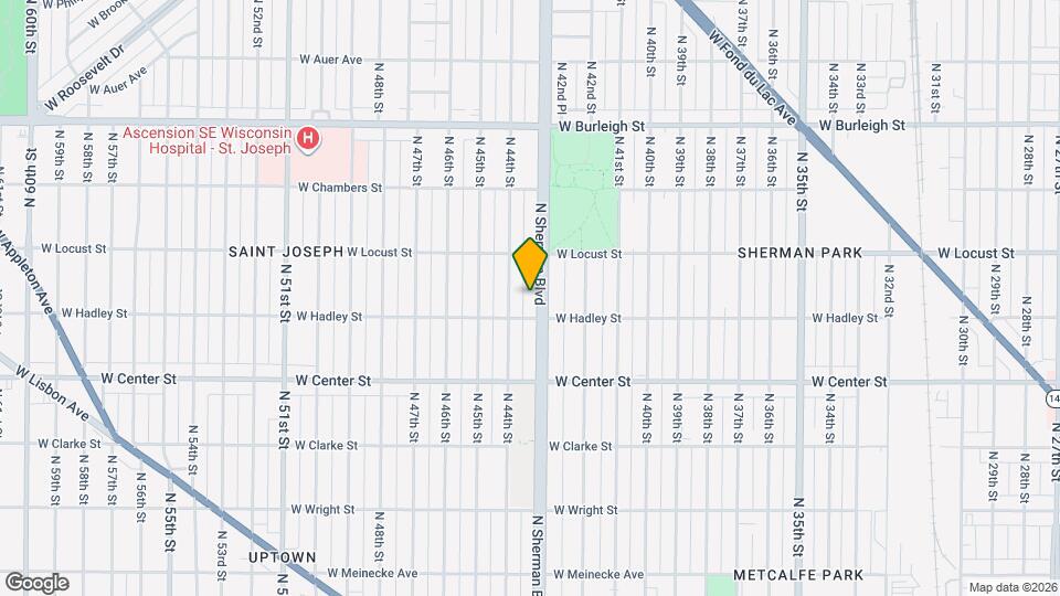 2825 N Sherman Blvd Mapa y Detalles de la Ubicación