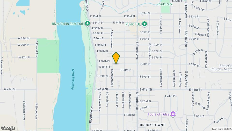 1014 E 38th St Map and Location Details