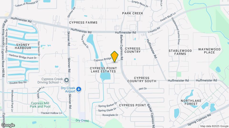 16519 Cypress Thicket Dr Map and Location Details