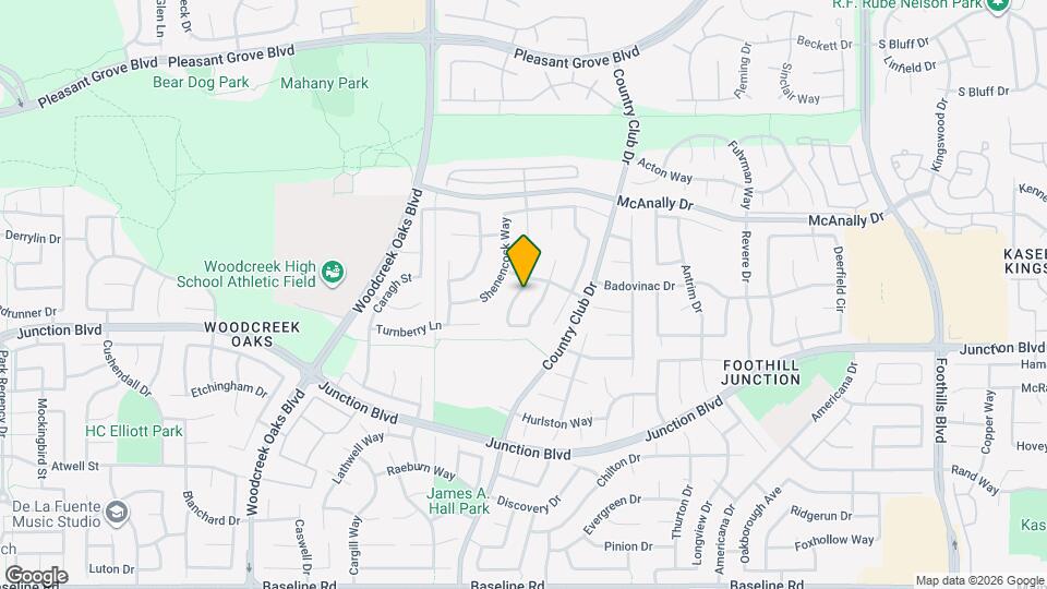 1105 Brookline Cir Map and Location Details