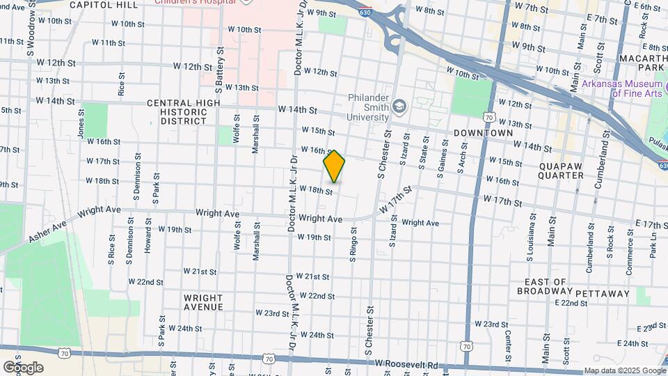 1718 S Cross St Map and Location Details