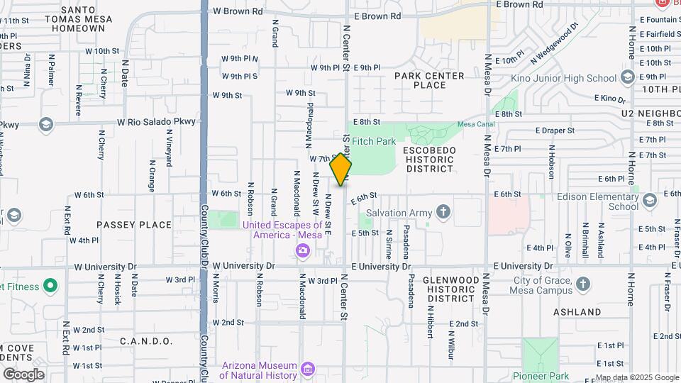604 N Center St Map and Location Details