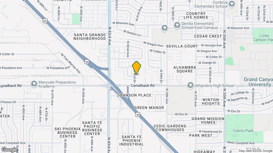 5028 N 41st Ave Map and Location Details