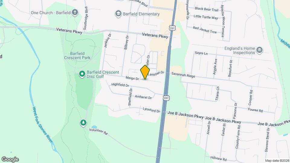 203 Meigs Dr Map and Location Details