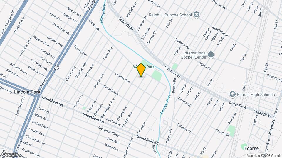 1302 Empire Ave Map and Location Details