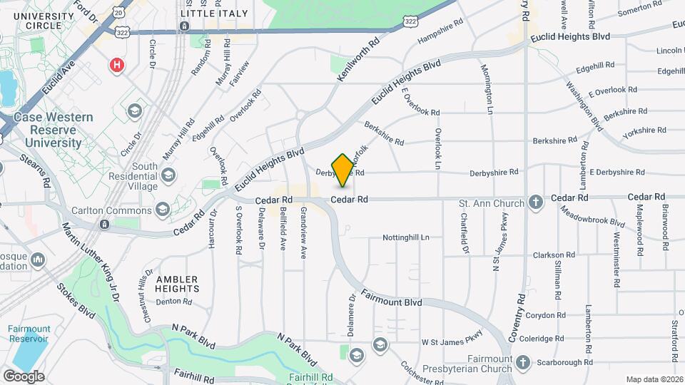 12491 Cedar Rd Map and Location Details